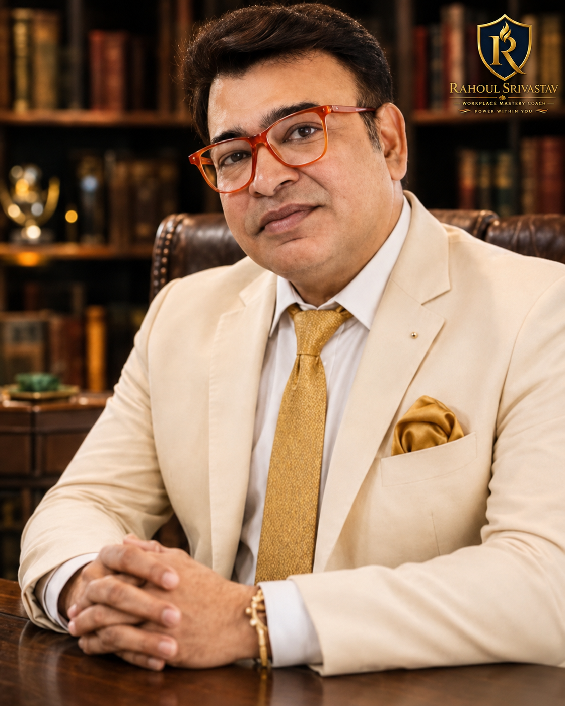 Rahoul Srivastav, finance and funding adviser, seated at a desk